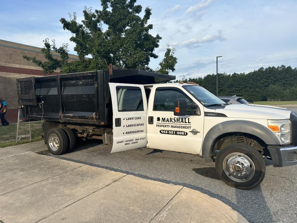 Marshall Property Management truck and equipment