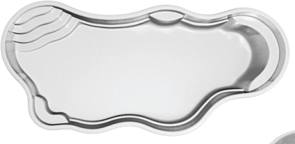 Bermuda 16.35 fiberglass pool shape