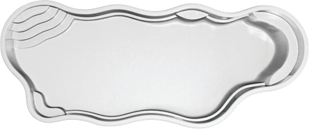 Bermuda 16.40 fiberglass pool shape